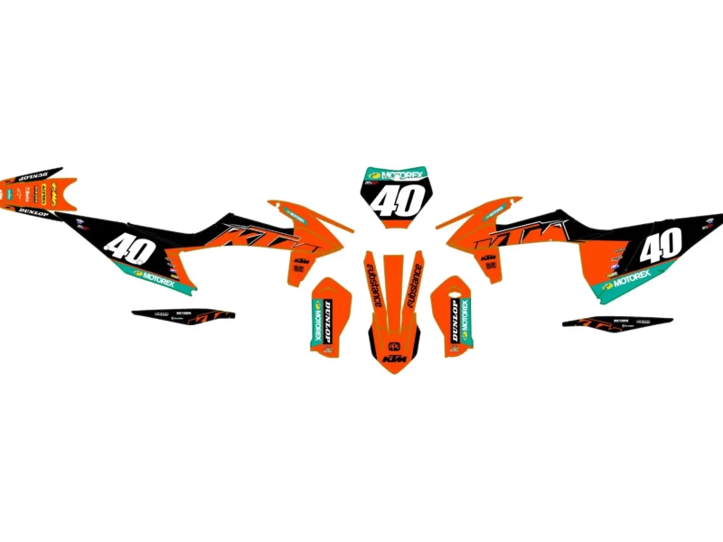 kit déco ktm exc / exc f (2020 2023) rex #2