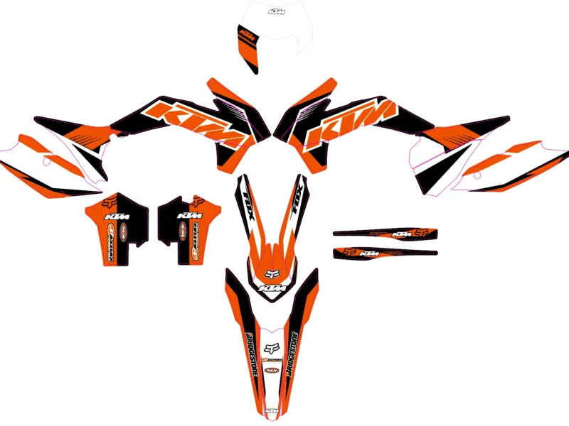 kit déco ktm exc / exc f (2014 2016) race