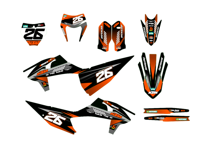 kit déco ktm exc / exc f (2020 2023) built