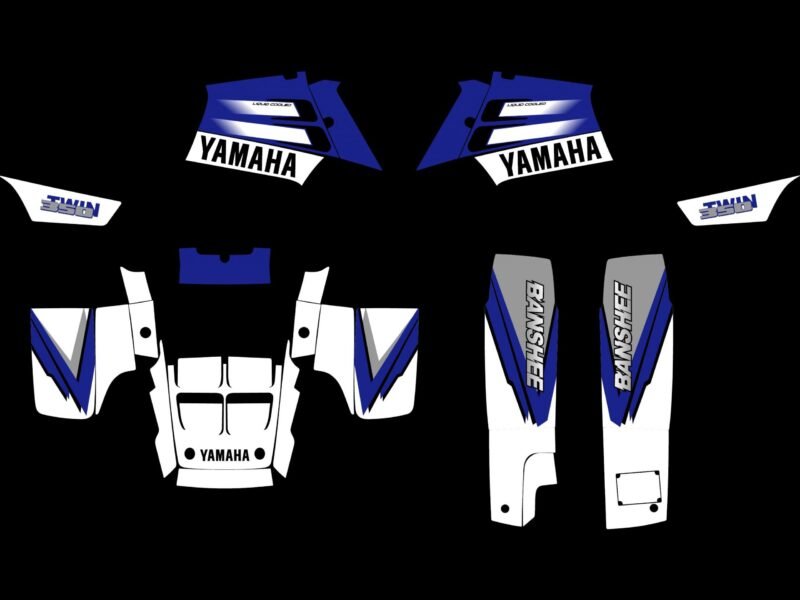 kit déco yamaha 350 banshee origine bleu
