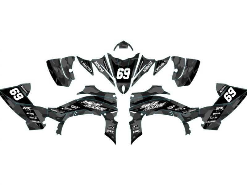 kit déco yamaha yfm 450 yfz camouflage