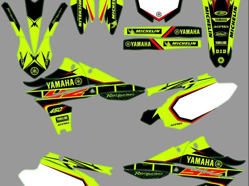 kit déco yamaha 450 yzf (2010 2013) fluo (en option)