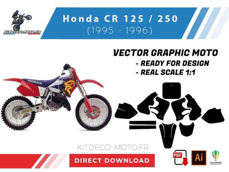 template honda 125 / 250 cr (1995 1996)