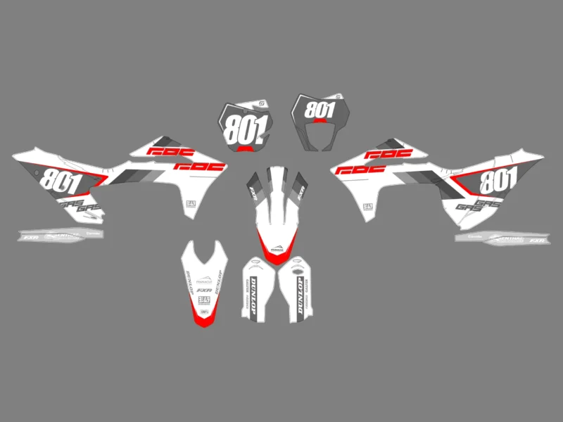 kit déco gasgas ec (2021 2023) three gris