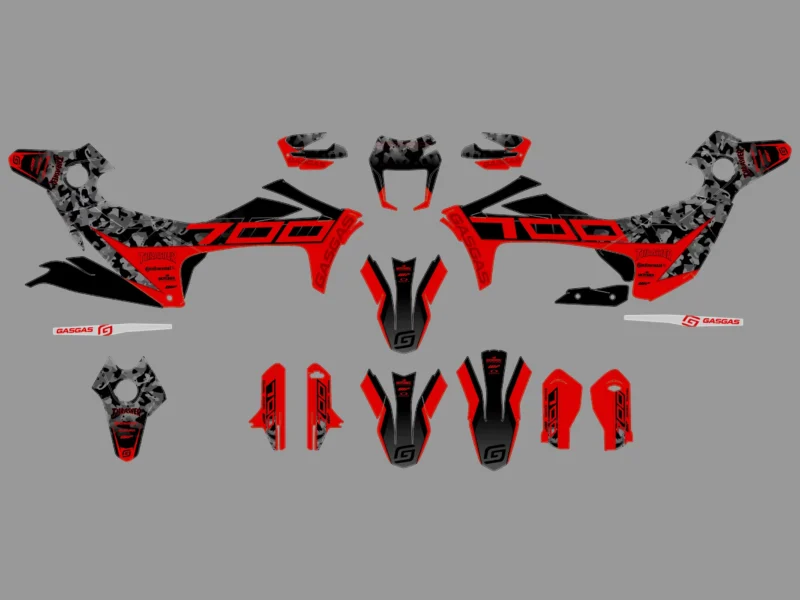 kit déco gasgas 700 sm / es camo