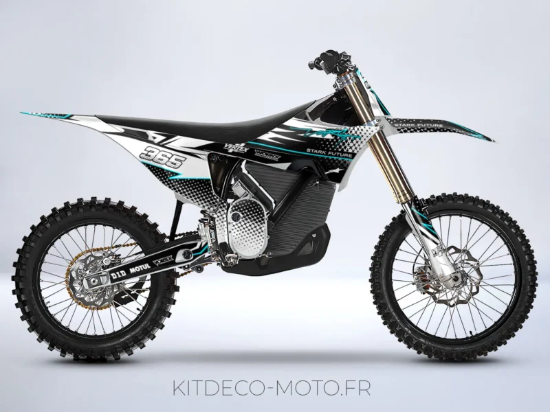 kit déco stark varg future line blanc / cyan