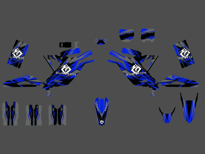 kit déco sur ron light bee race bleu