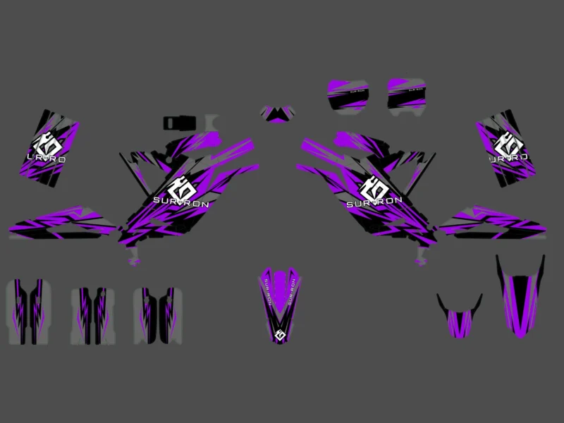 kit déco sur ron light bee race violet