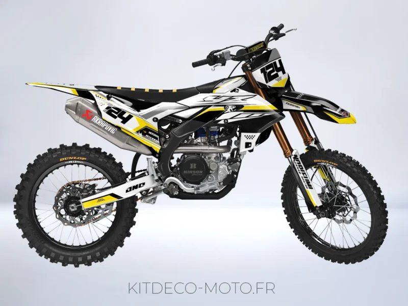 kit déco yamaha 450 yzf (2023 2024) race jaune