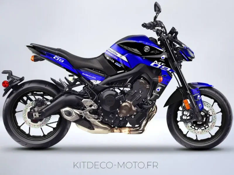 kit déco yamaha mt 09 petronas bleu