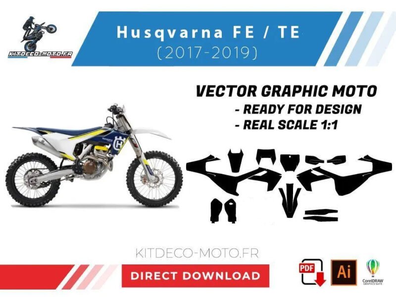 template husqvarna te fe (2017 2019) vector