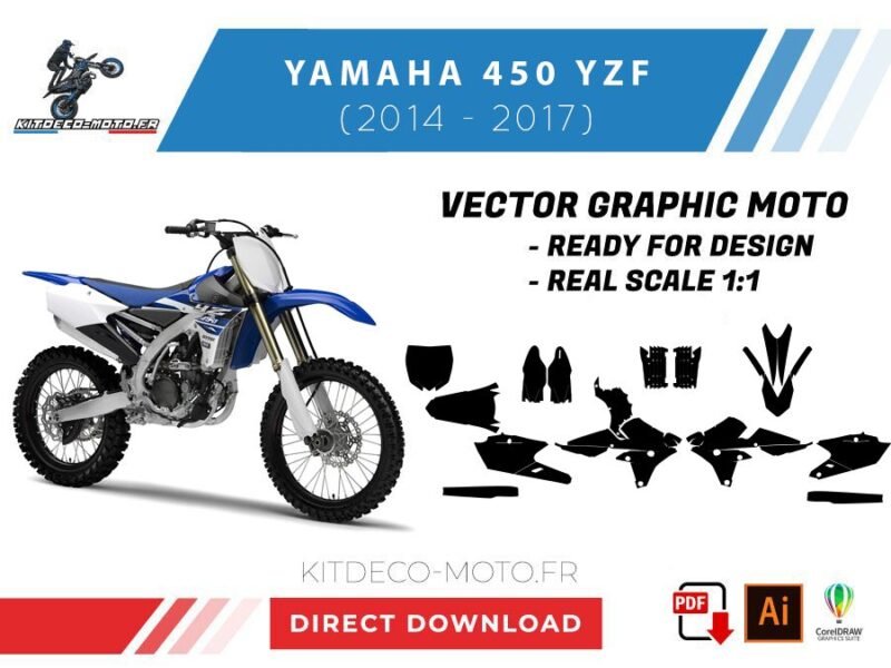 template yamaha 450 yzf (2014 2017) vector