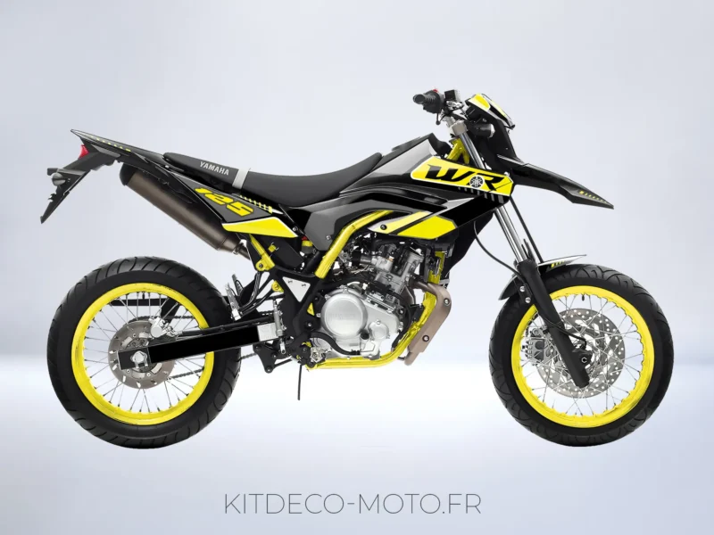 kit déco yamaha wr 125 type origine jaune