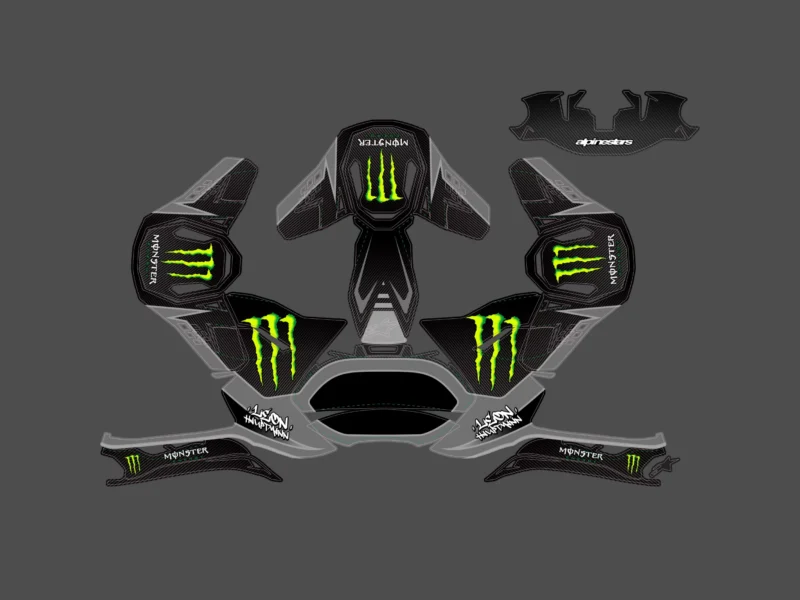 kit déco casque alpinestars sm8 monster
