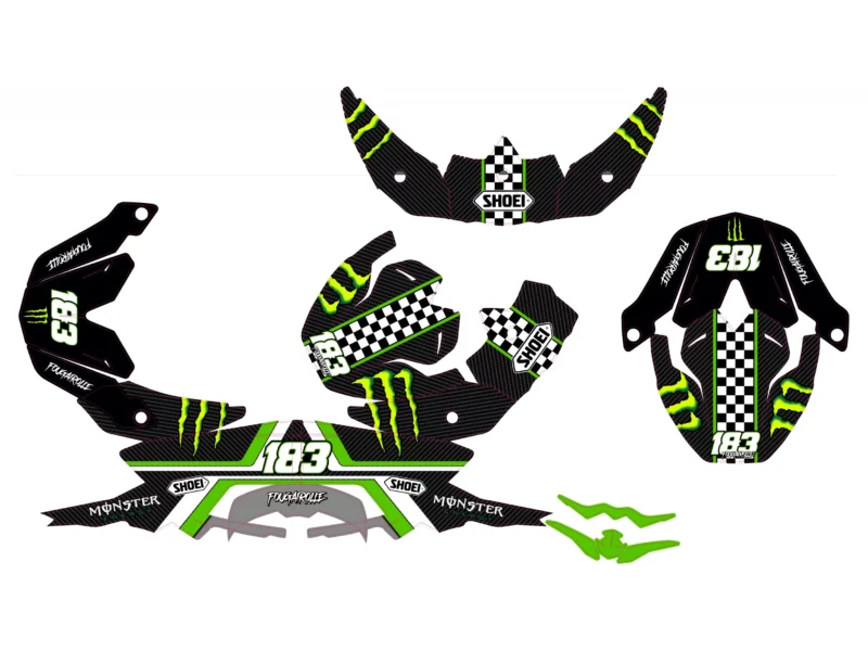 kit déco casque shoei vfx wr monster