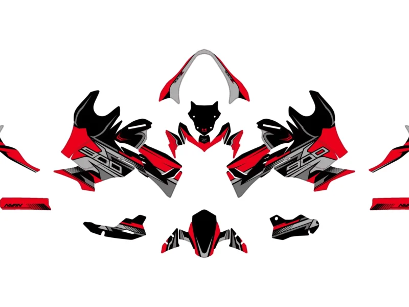 kit déco kawasaki z900 gotam rouge