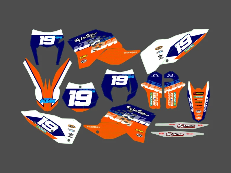 kit déco ktm exc / exc f (2008 2011) troy lee