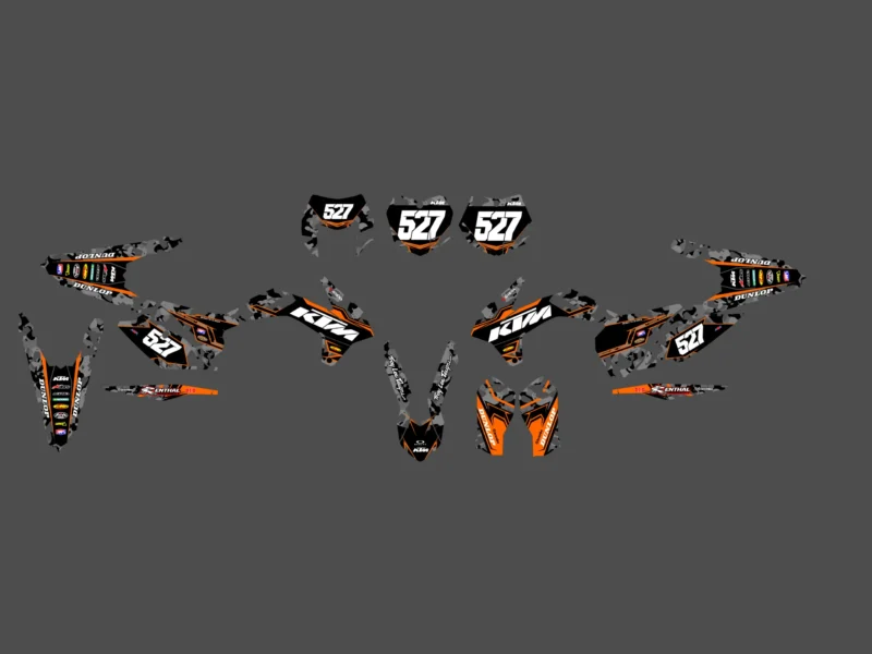 kit déco ktm exc / exc f (2014 2016) camo