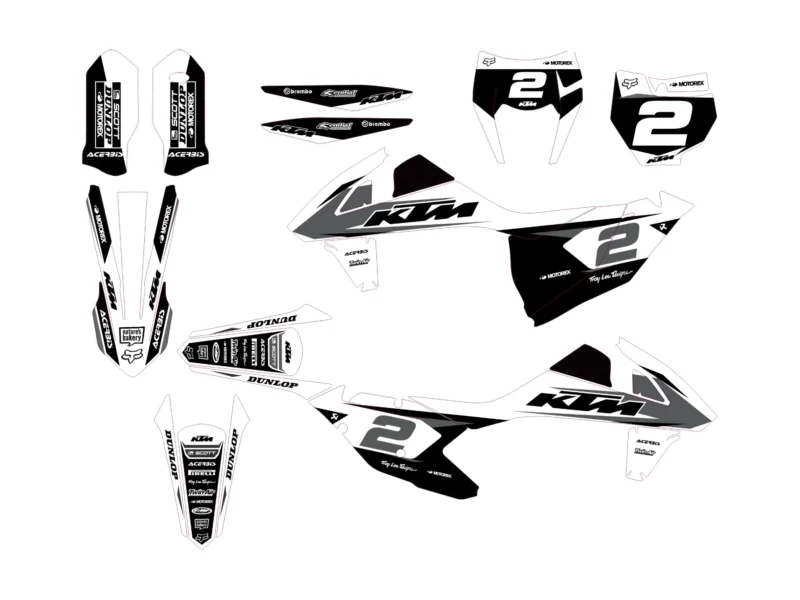 kit déco ktm exc / exc f (2017 2019) roost
