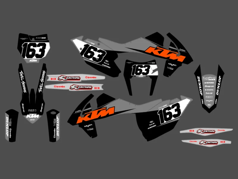 kit déco ktm exc / exc f (2017 2019) simple #2