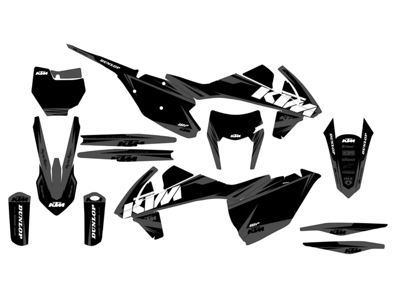 kit déco ktm exc / exc f (2017 2019) simple