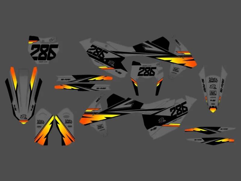 kit déco ktm exc / exc f (2017 2019) soleil