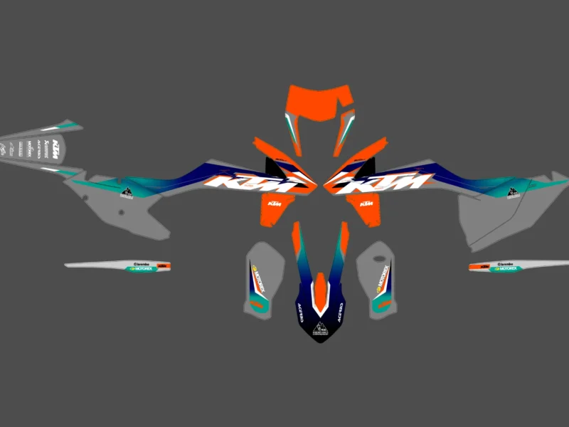 kit déco ktm exc / exc f (2017 2019) origine #2