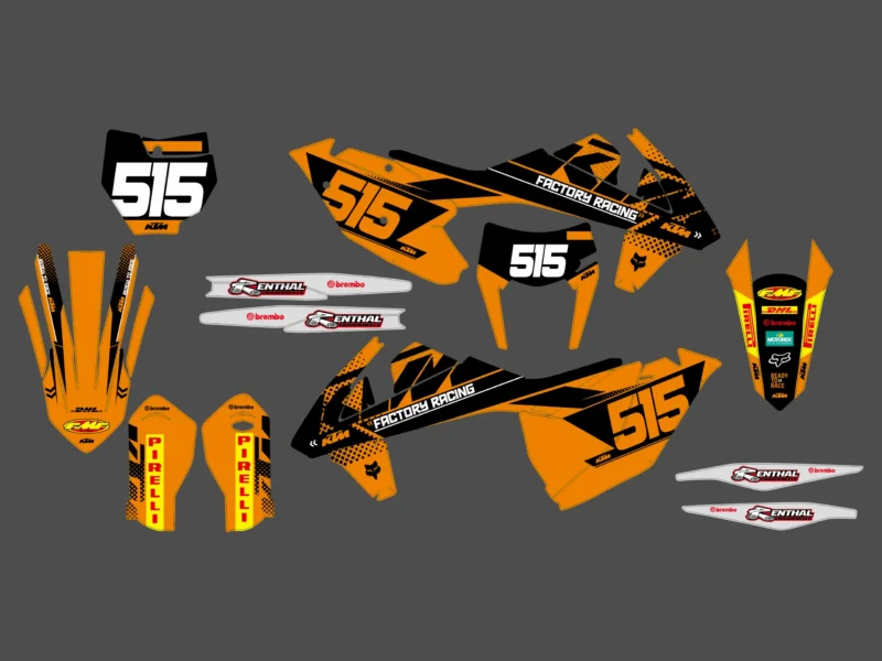 kit déco ktm exc / exc f (2017 2019) origine #3