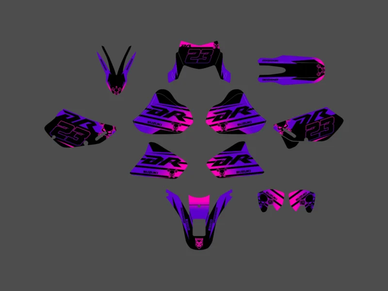 kit déco suzuki dr 650 purple