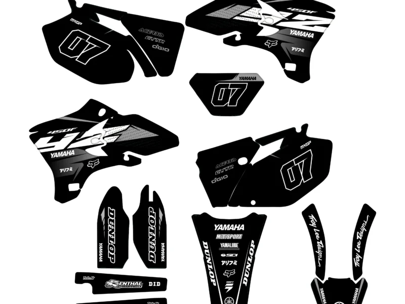 kit déco yamaha 250 yzf (2003 2005) race noir