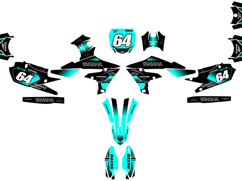 kit déco yamaha 450 yzf (2018 2022) anuel cyan