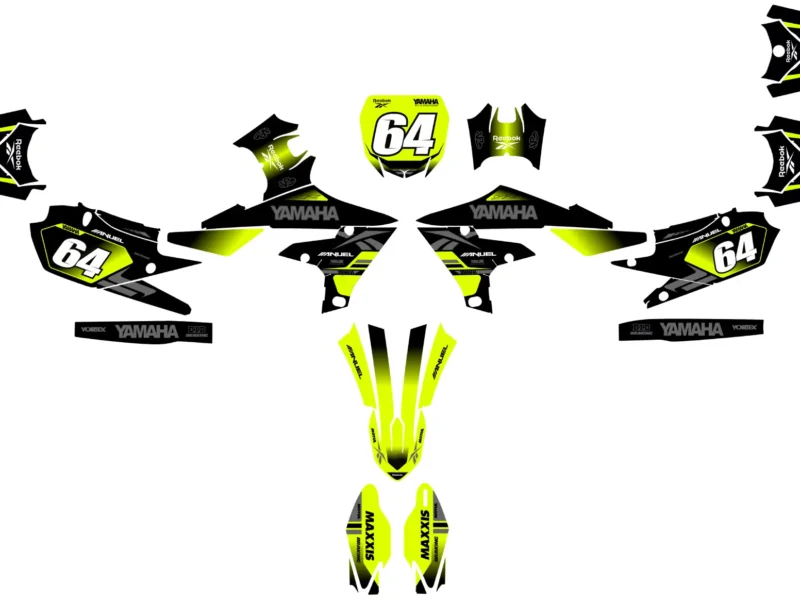 kit déco yamaha 450 yzf (2018 2022) anuel jaune