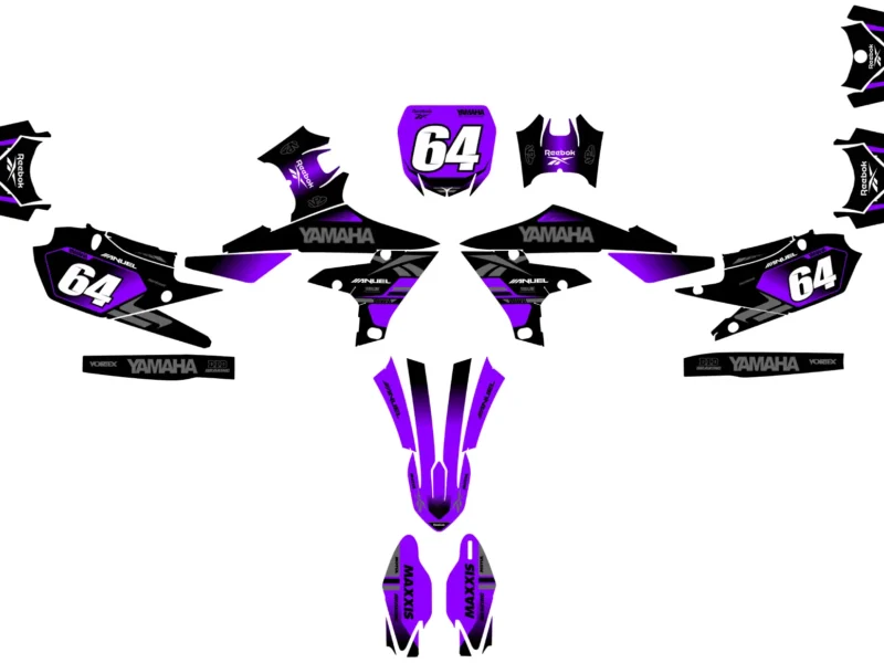 kit déco yamaha 450 yzf (2018 2022) anuel violet