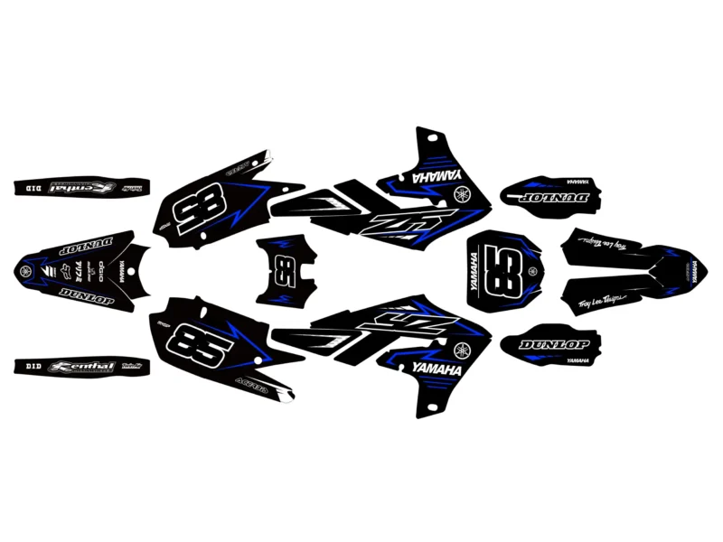 kit déco yamaha 450 yzf (2018 2022) ligne bleu