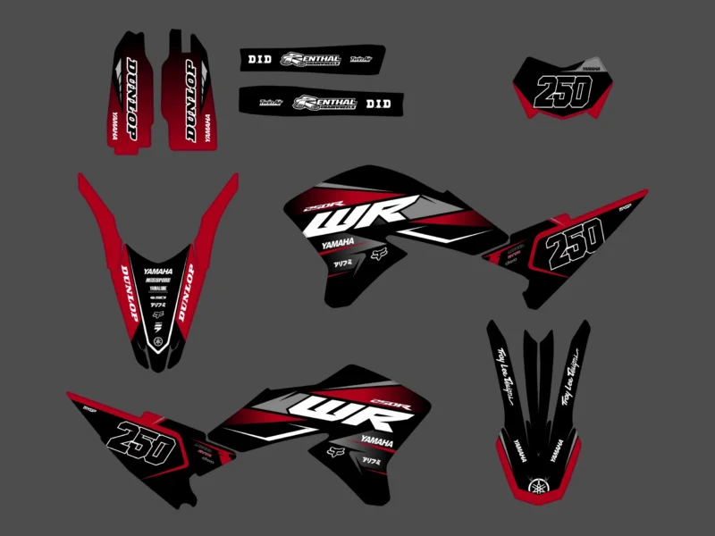 kit déco yamaha wr250x – race rouge