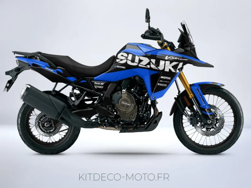 kit déco suzuki v strom 800 de – factory bleu