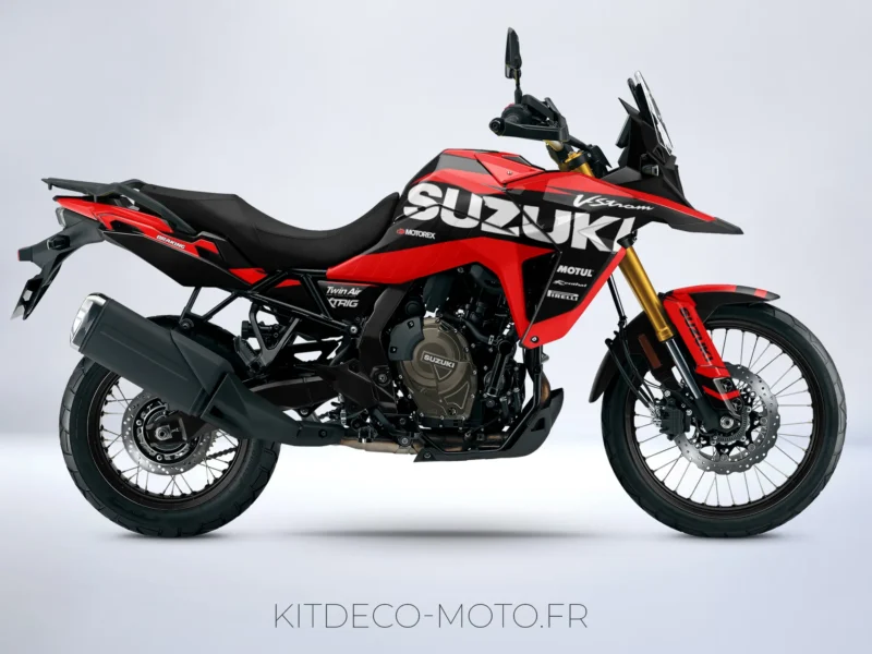 kit déco suzuki v strom 800 de – factory rouge