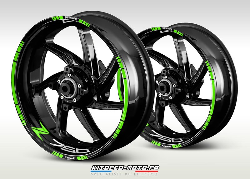 stickers de jante moto kawasaki z750