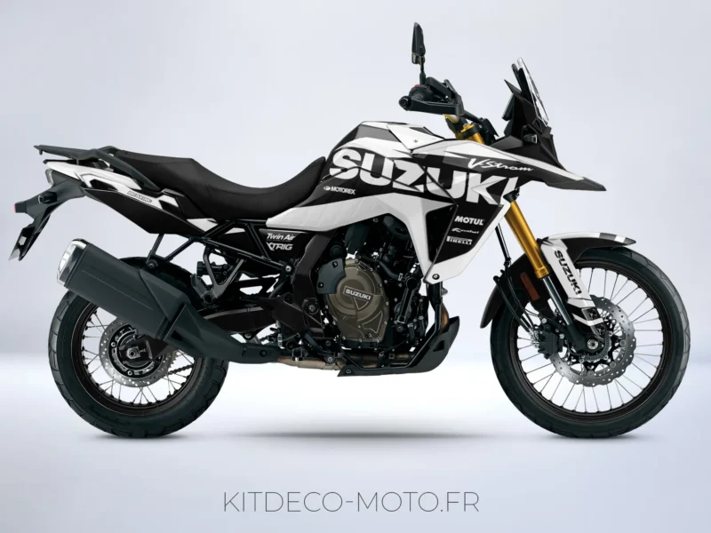 kit déco suzuki v strom 800 de – factory blanc