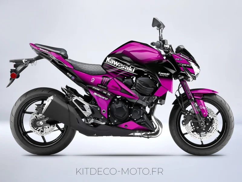 kit déco kawasaki z800 monster rose