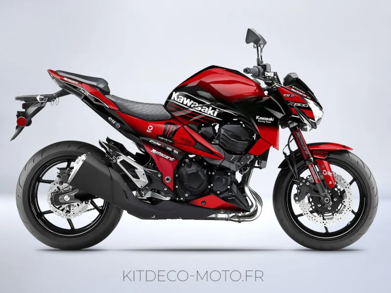 kit déco kawasaki z800 monster rouge