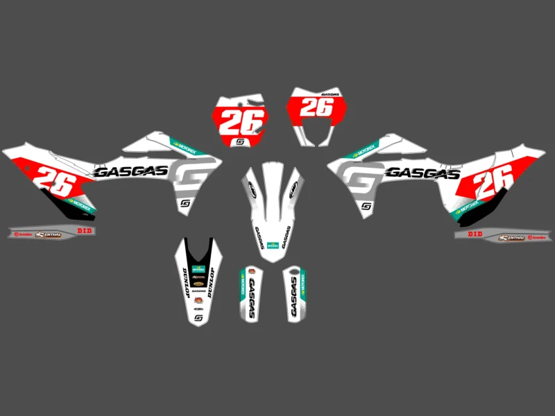 kit déco gasgas ec (2021 2023) factory blanc