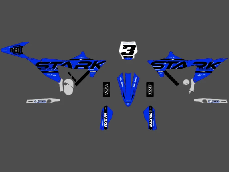kit déco stark varg future race bleu