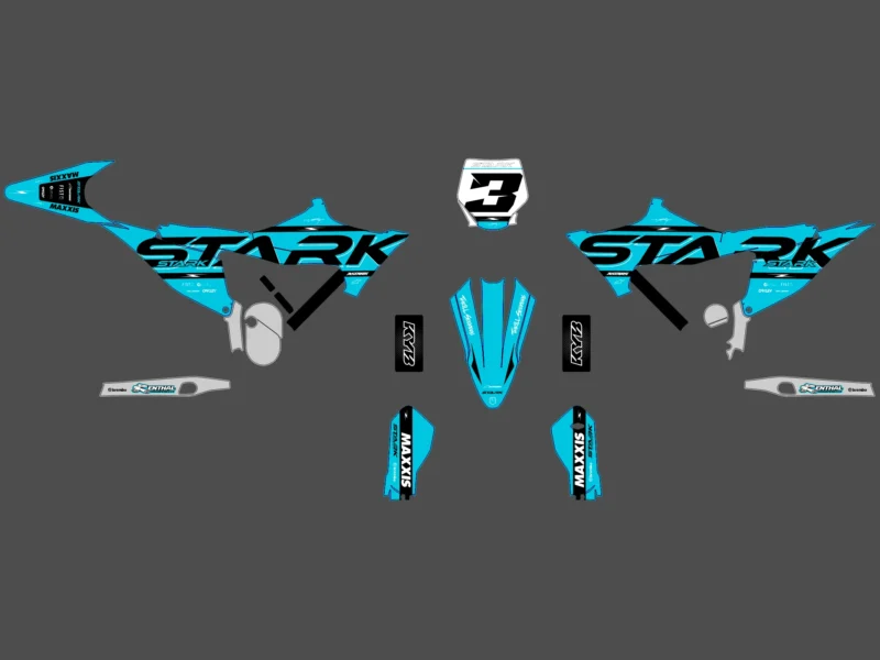 kit déco stark varg future race cyan