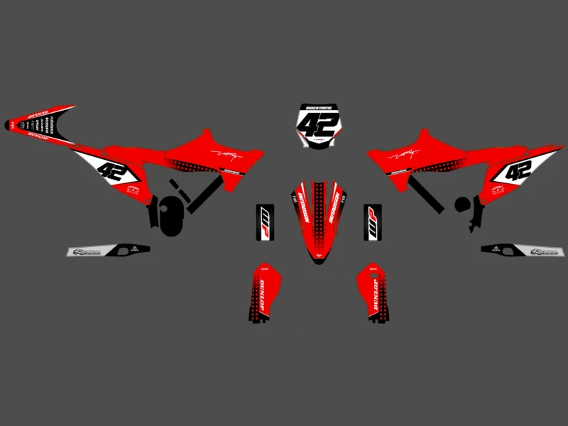 kit déco stark varg future type origine rouge