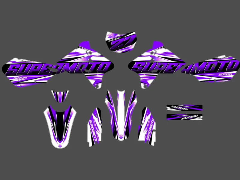 kit déco suzuki drz 400 side violet