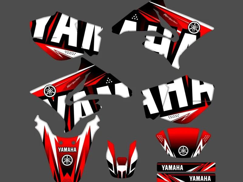 kit déco yamaha dt 50 – loop rouge