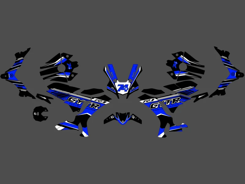 kit déco yamaha r1 loop bleu