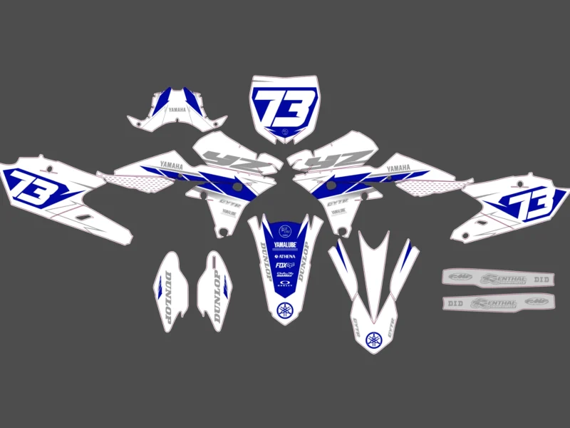 kit déco yamaha 450 yzf (2014 2017) full blanc