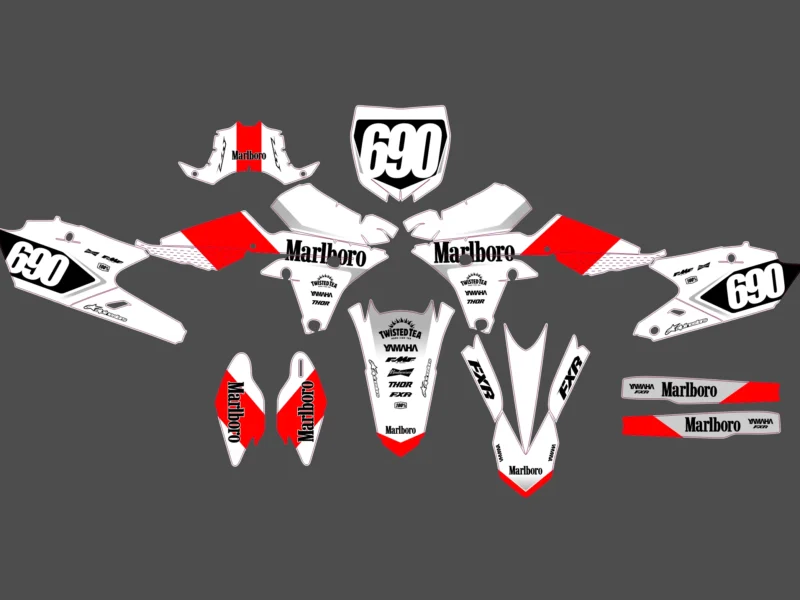 kit déco yamaha 450 yzf (2014 2017) smoke